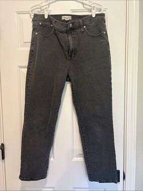 Madewell High-Rise Gray Wash Straight Jeans